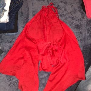 Favlux fashion halter backless top